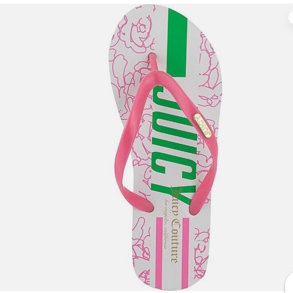 Juicy Couture Solo Flip-Flops Size 7 NWT